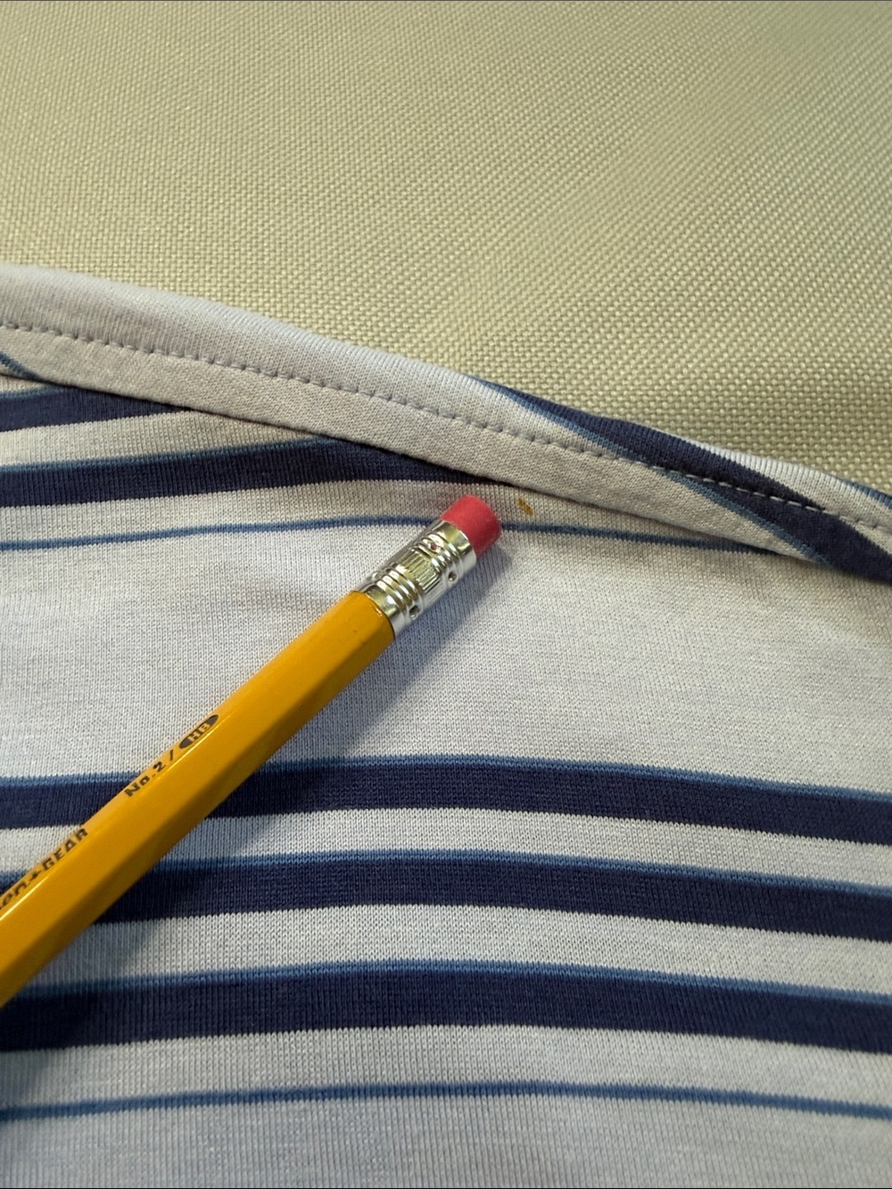 Daniel Cremieux Light Blue Polo with Navy Stripes - Picture 5 of 6